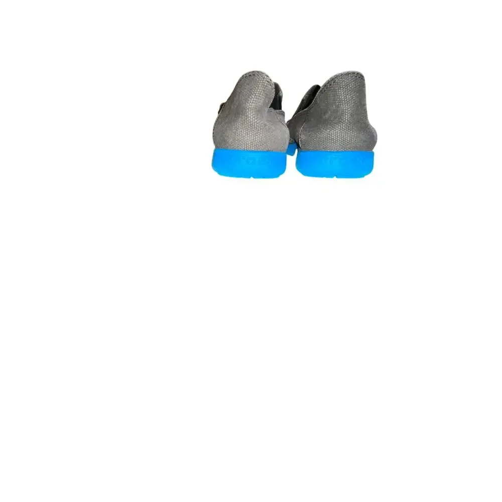 Crocs Santa Cruz Loafers Slip-On Shoes Charcoal Gray Canvas Junior Size 5